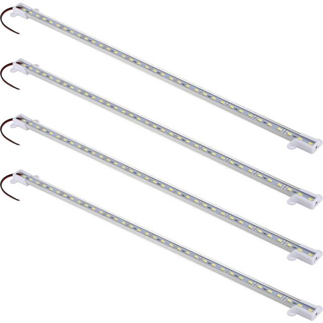 4X 50CM 12V 36 LED 5630 SMD Hard Strip Bar Light Aluminum Rigid White