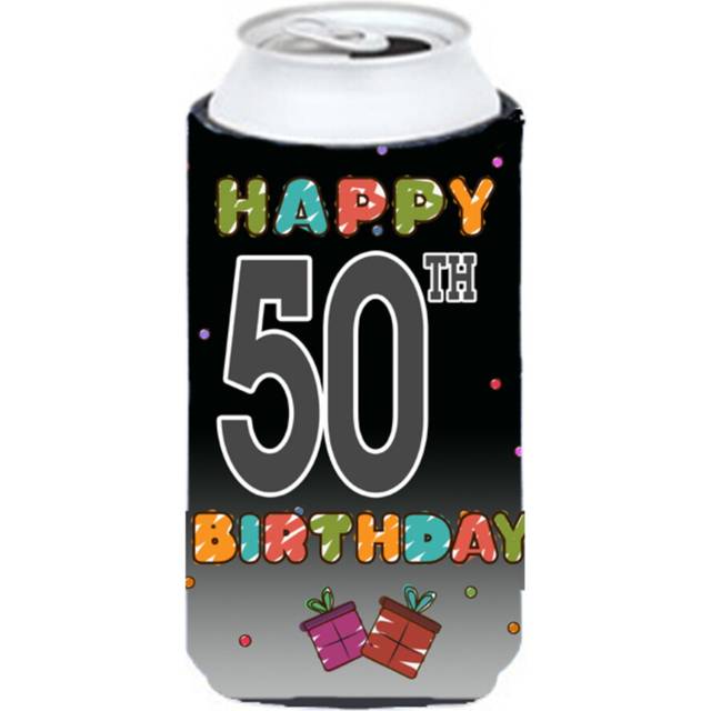 Happy 50th Birthday Tall Boy Beverage Insulator Hugger CJ1124TBC
