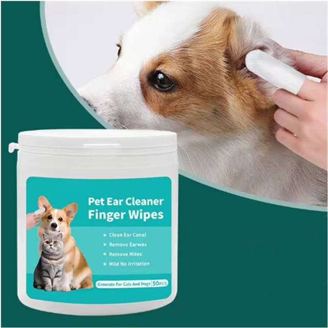 Pet Ear Cleaning Wipes Disposable Ear Care Finger Cover