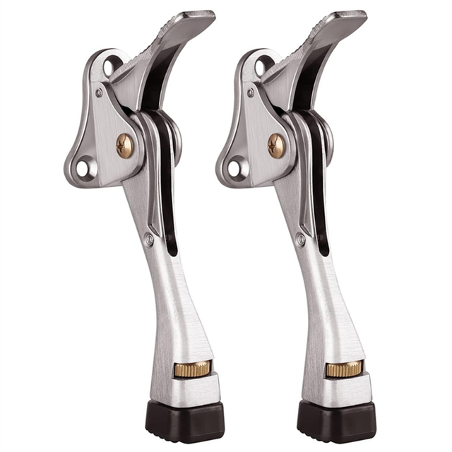 Door Stopper 2 Packs Kickdown Stop Adjustable Height