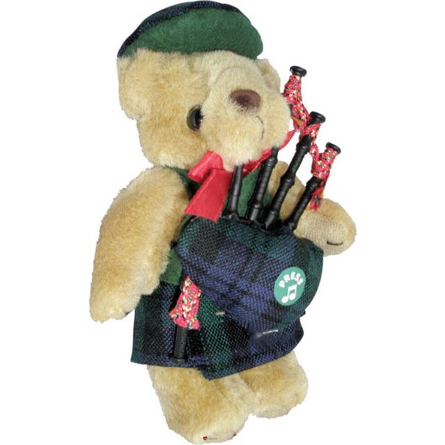 Campbell Tartan Musical Teddy Bear Scottish Gift, Made in Scotland