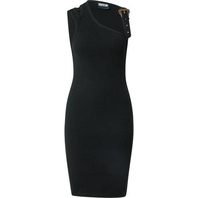 Versace Jeans Couture Black Baroque Buckle Minidress - E899 Black - IT 42