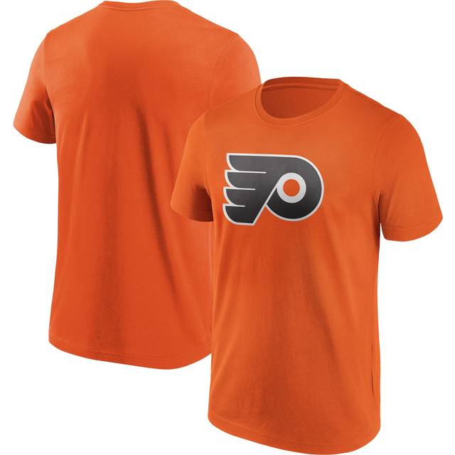 Philadelphia Flyers Iconic Primary Colour Logo Graphic T-Shirt - Orange - Mens