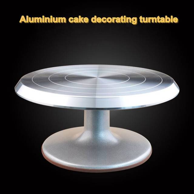One thousand groups Seiko Cake Decorating Taiwan turntable turntable 10-inch aluminum alloy skid cake rack rotating table