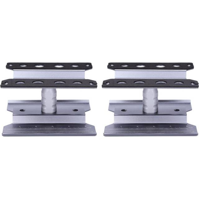 2X Metal RC Car Workstation Work Stand Repair 360 Degree Rotation for 1/8 1/10 1/12 1/16 Scale Models,Grey