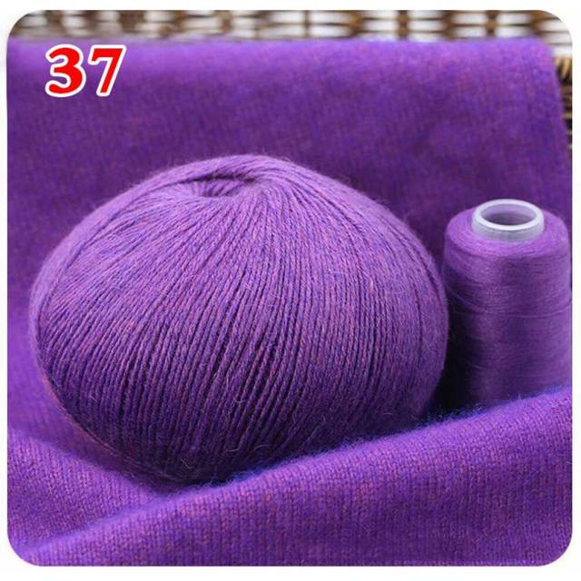 (37) 50+20g/set Wool Cashmere Baby Hand-knitted Cashmere Yarn Knitting Yarn Ball 100% Mongolian Cashmere