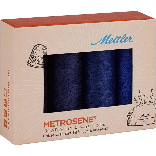 Mettler Metrosene Thread Kits 4/Pkg-Navy Multiple