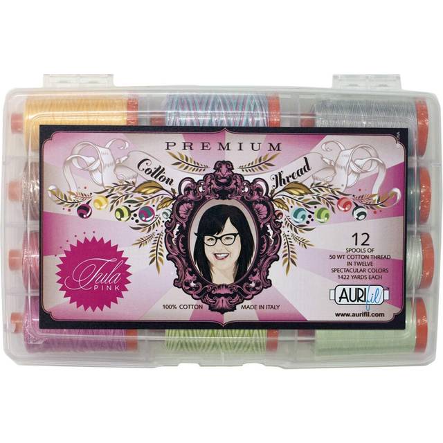 Tula Pink Premium Collection Aurifil Thread Kit 12 Large Spools 50 Weight TP50TP12