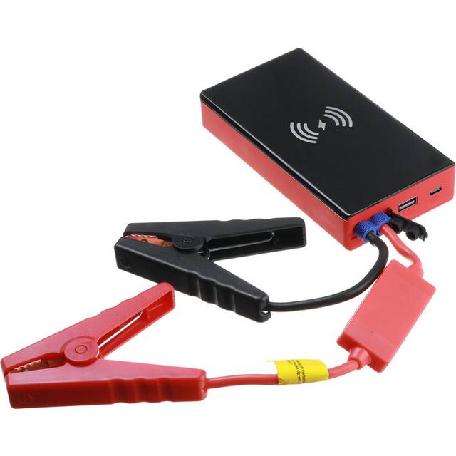 600A 20000mAh Portable Car Jump Starter Wireless charger Car Battery Power Bank With LCD Screen LED Flashlight Safety Hammer Fast charger