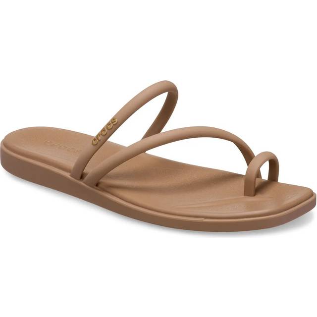 Women's Crocs Miami Toe Loop Sandal Women's Milk Chocolate Sandals - Brown - Size: UK 6 / eu 38-39 / us w8