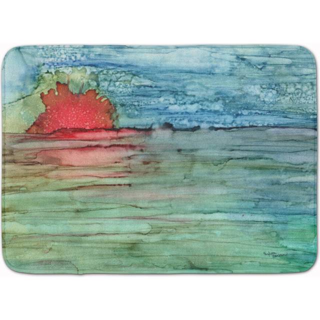 Caroline's Treasures Abstract Sunset on the Water Floor Mat  19 x 27  Multicolor