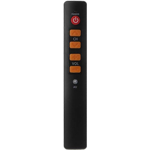 (Orange) 6 Big Yellow Buttons Learning Remote Control Copy IR Remote for TV STB