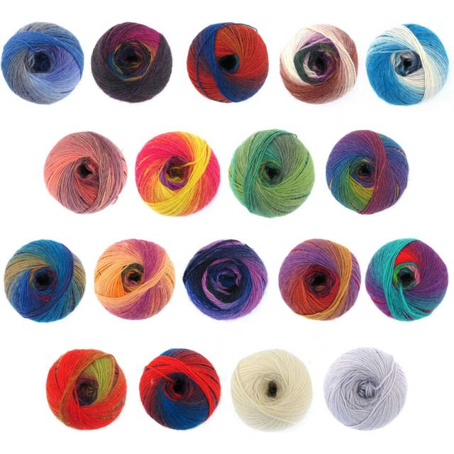JubileeYarn Galaxy Fantasy Yarn - Ombre Baby Weight - Variety Package - 4 Balls