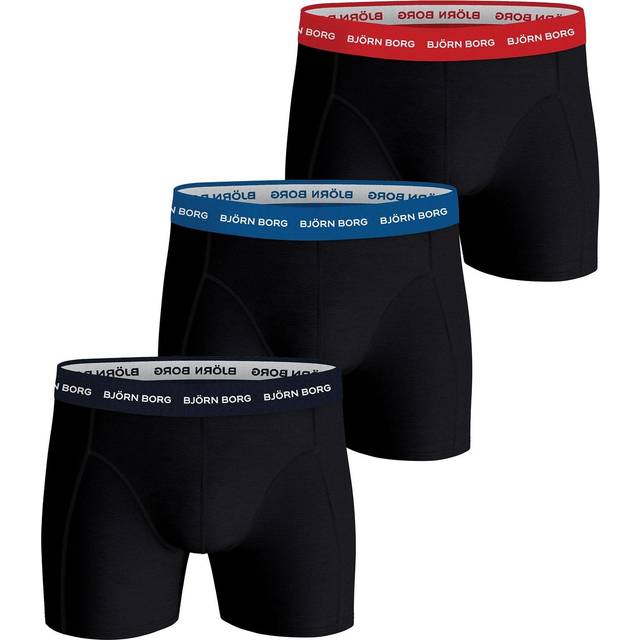 BJÖRN BORG Cotton Stretch Boxer 3P |Svart |M