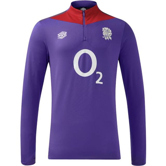 England Rugby 1/4 Zip Midlayer Top - Purple - Junior