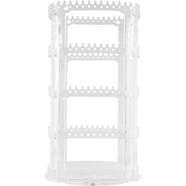 360 Rotating Earring Holder Stand Clear Earrings Organizer, Acrylic