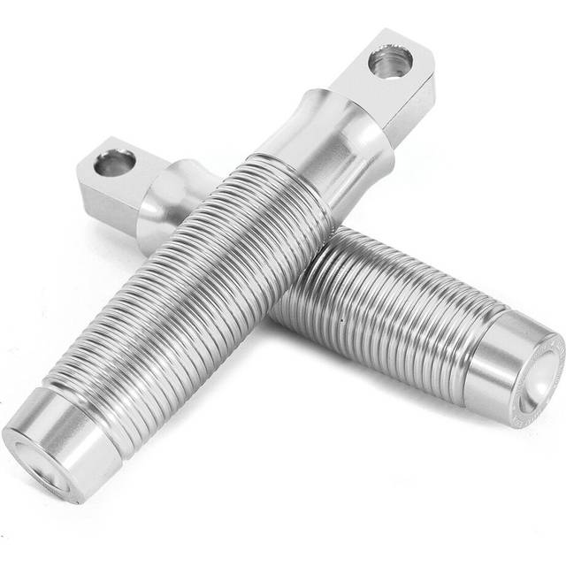 (Silver) CNC Foot Peg Foot Rests Foot Peg For Sportster Touring Dyna Cruiser XL