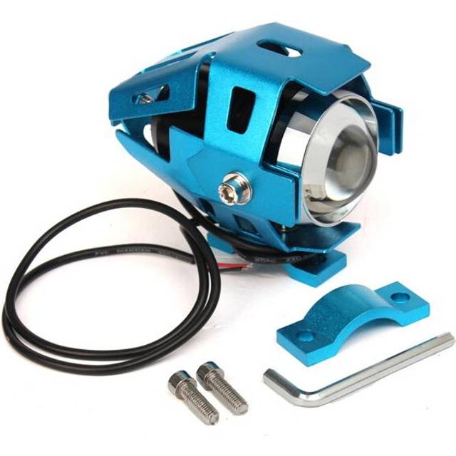 (Blue) U5 3000LM Motorcycle LED Headlight Waterproof High Power Spot Light
