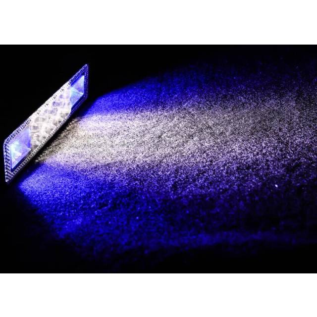 (Blue White blue) 6inch 16LED Flashing Running Lights Modified Lights Car LED Work Light