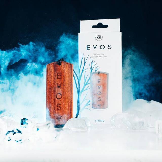 K2 Evos Viking Car Air Pefume Aroma lime Water Flower Smell Hanging Pendent Wood
