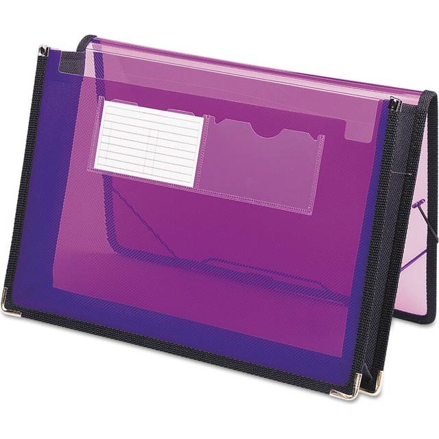Smead 71952 2 1/4-Inch Exp Wallet Poly Letter Translucent Purple