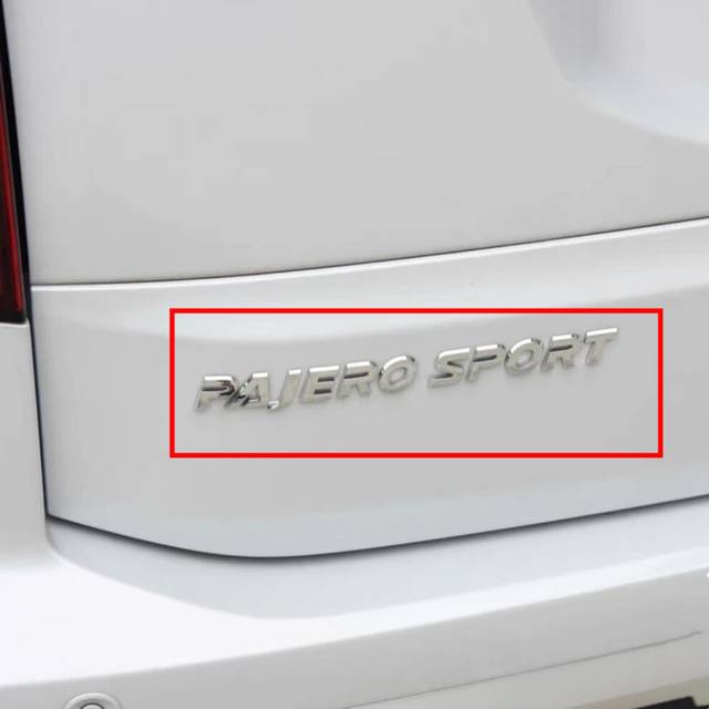 (PAJERO SPORT) New Genuine Rear Tailgate Letters Mark Logo Emblem For Mitsubishi Pajero