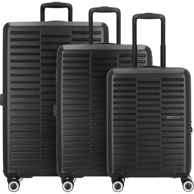 American Tourister Sunset Hills 3 Piece Suitcase Set - Black