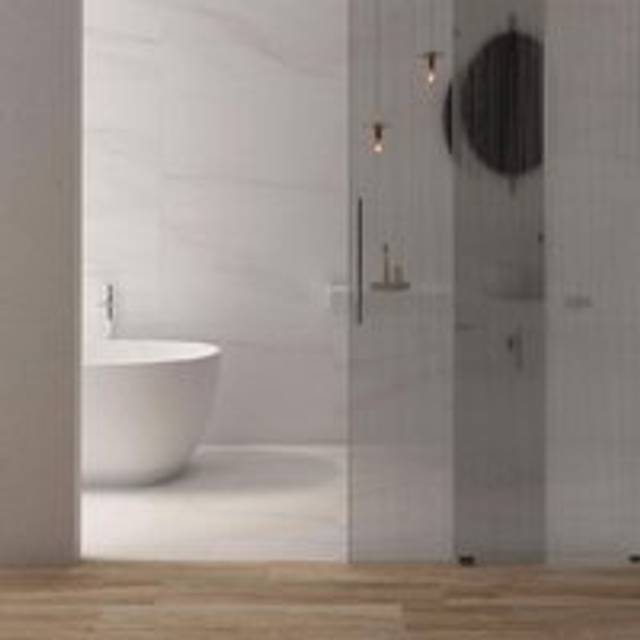 Mystery Matt White Marble Effect Porcelain Floor Tile - 1200mm x 600mm Total Tiles