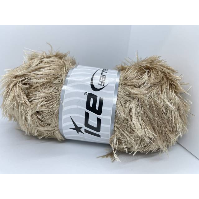 LG 100 Gram Light Camel Eyelash Yarn Ice Fun Fur