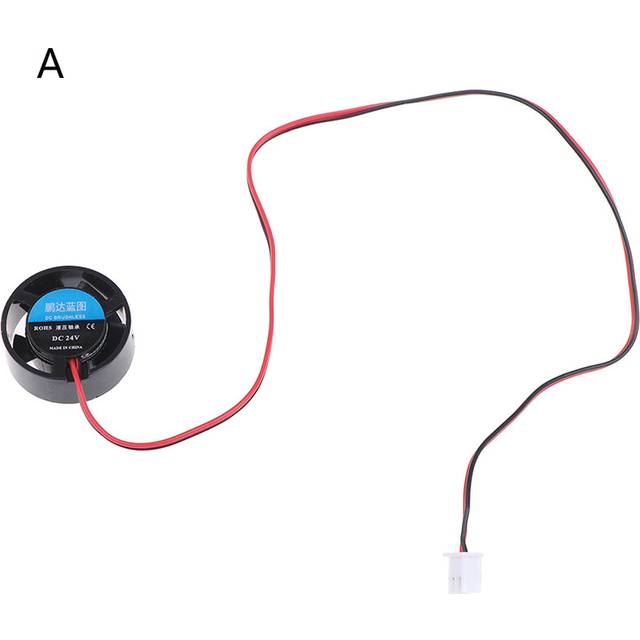 (A) LBQ 25.5x10mm 5V 9V 12V 24V Round Mini Cooling Fan for LED Lamps Computer