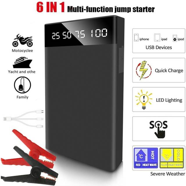 Portable Car Jump Starter,10000mAh 400A Power Bank Car Battery Booster