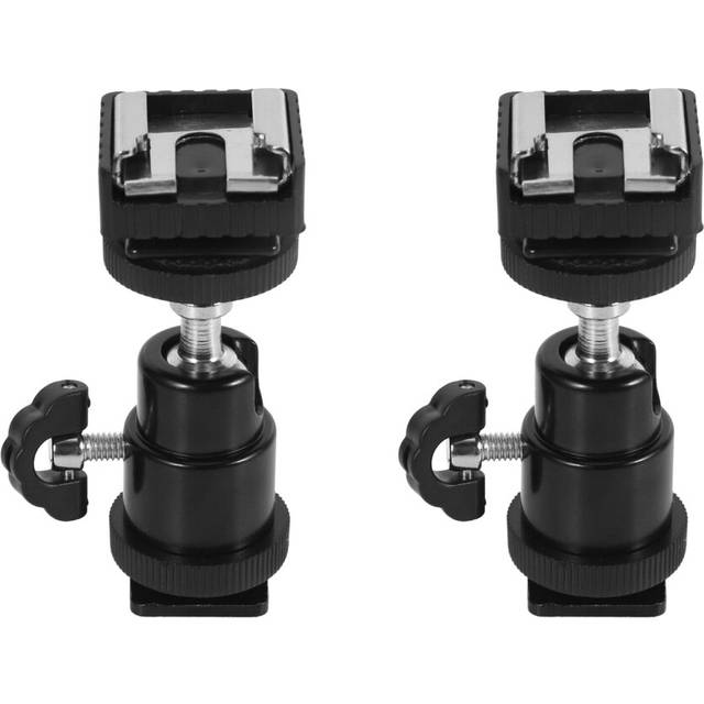 2X Lcd Monitor Adapter with Hot Shoe Cold Shoe Base with 1/4 Inch Female Hole