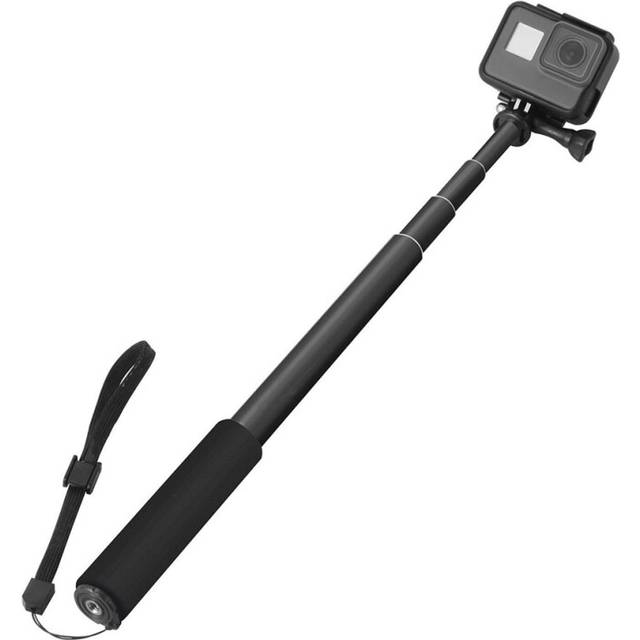 Portable Aluminum Alloy Telescopic Action Camera Selfie Stick Monopod for GoPro-Black