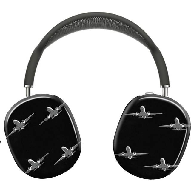 (Pilot Jet Plane_6571) Protective Cover for AirPods Max Headphones Aesthetic Print Snap On Cases