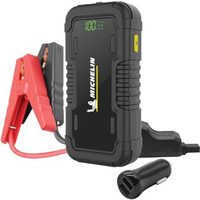 MICHELIN MJS80 Jump Starter and Power Bank | Car Battery Jump Starter Pack | Jump Starter 8,000 mAh | Peak Current of 1000 A / 12 V Vehicles | LED