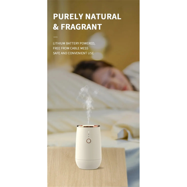 moresk-Mini Car Waterless Essential Oils Diffuser Car Fragrance USB Air Aromatherapy Diffuser Higher Atomizing Efficienc Home