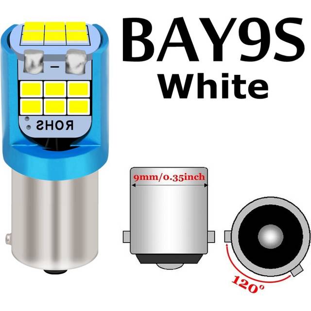2PCS New BA9S BAX9S BAY9S H6W T11 T4W Super Bright Led Bulbs Interior