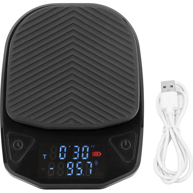 Digital Coffee Scale Rechargeable Clear Display Digital Food Scale with Timer for Home Kitchen
