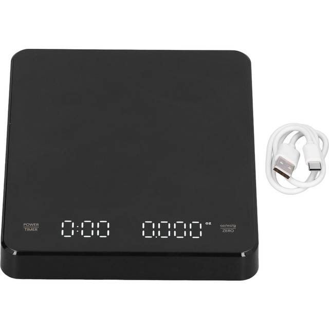 Electronic Coffee Scale Rechargeable High Temperature Resistance 3KG Kitchen Scale for Home