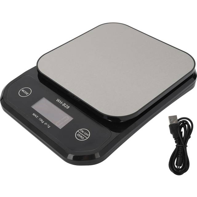 Kitchen Scale 0.035oz to 22.0lb IP7 Waterproof LCD Display Stainless Steel Coffee Scale for Family