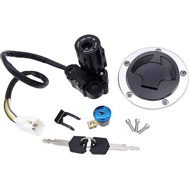 1 Set Motorcycle Ignition Start Switch Lock Fuel Tank Cap Cover Helmet Seat With 2 Key Kit For Kawasaki Z1000 2010-2016