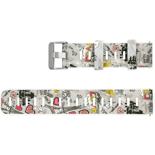 (NO.13) 20mm Personalized Painted Silicone Watch Strap Watch Band
