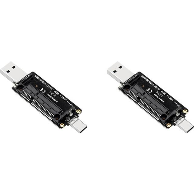 2X CFast USB 3.1 Type A+C Card Reader 10Gbps Fast Portable Aluminum Memory Adapter