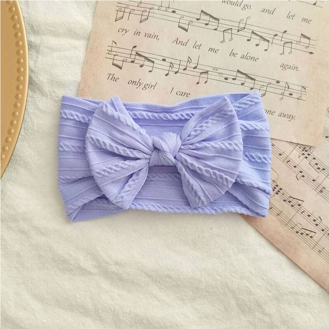 (13) Lovely Newborn Baby Headband For Girls Elastic Knit Children Turban Baby Bows Soft Nylon Kids Headwear Hair Accessories