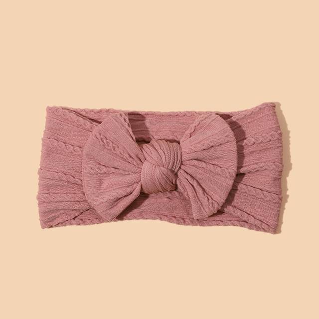 (35) 1pcs Bow Baby Head Band for Children Print Baby Headbands Newborn Cable Headband Turban Kids Headwear Baby Hair Accessories