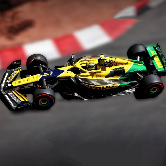 Bburago F1 Mclaren MCL38 2024 Norris - Senna Livery 1:43 Model B18-38214NS