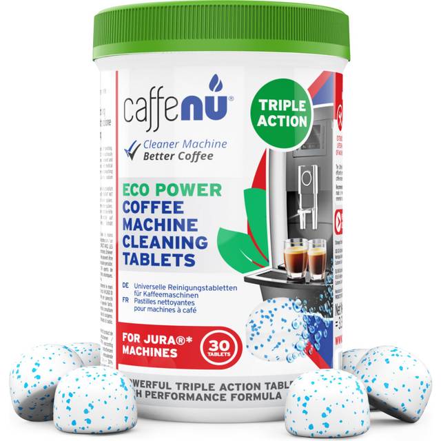 Jura Compatible Cleaning Tablets. 30 Coffee Machine Cleaner Tablets. Cleans Internal Parts, Portafilter, Inaccessible Areas.