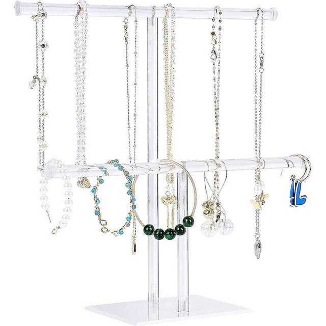 Jewelry Necklace Holder, Jewelry Display Holder, Clear Tower Stand