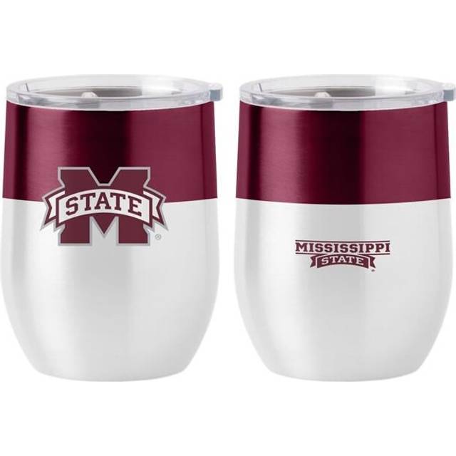 Logo Brands 177-S16CB-11 Mississippi State Colorblock 16 oz Stainless Curved Beverage