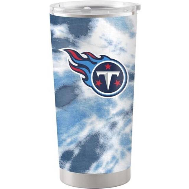 Logo Brands 631-S20T-51 Tennessee Titans 20 oz Tie Dye Stainless Steel Tumbler